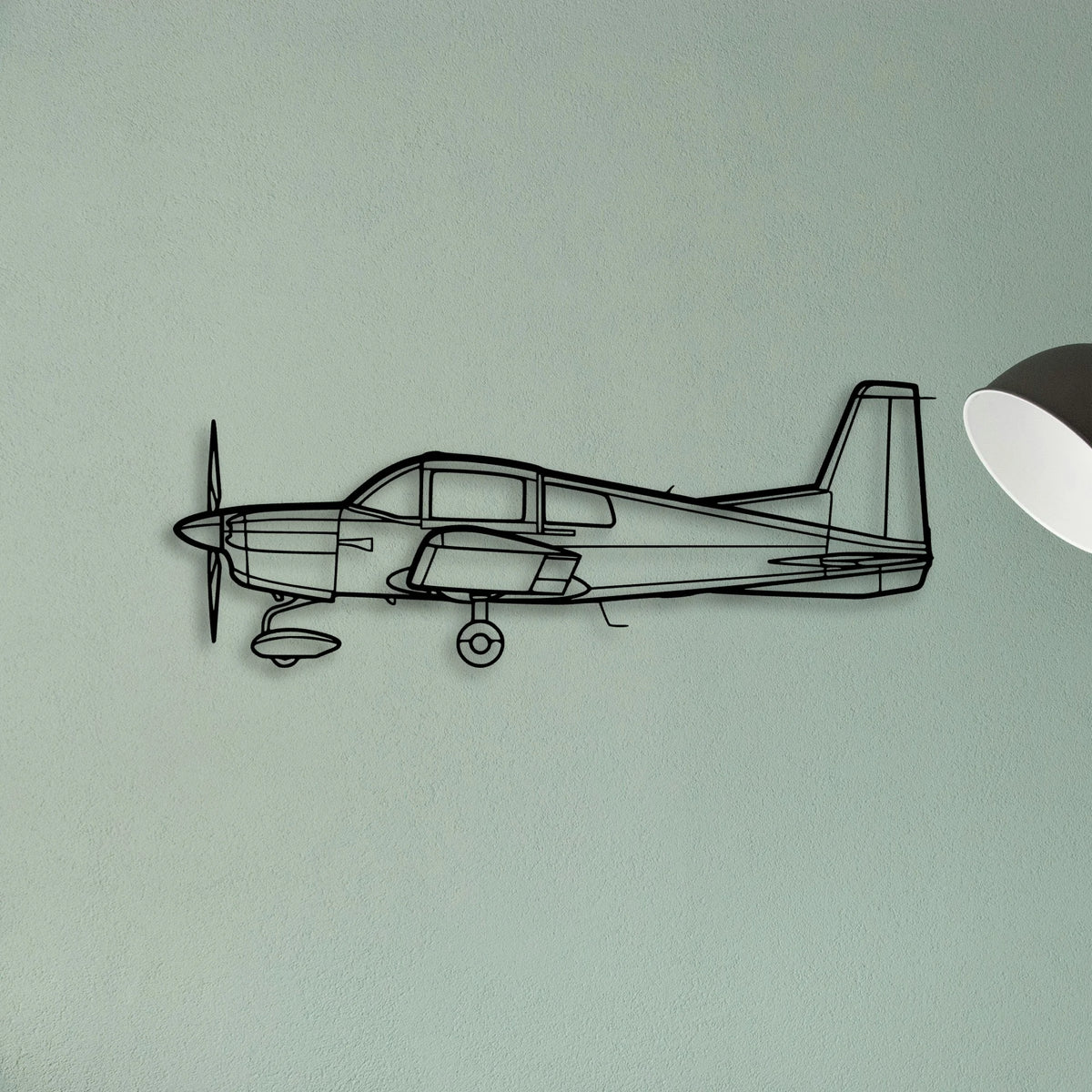 Aa 5 Classic Aircraft Silhouette Metal Wall Art - Tinvibe