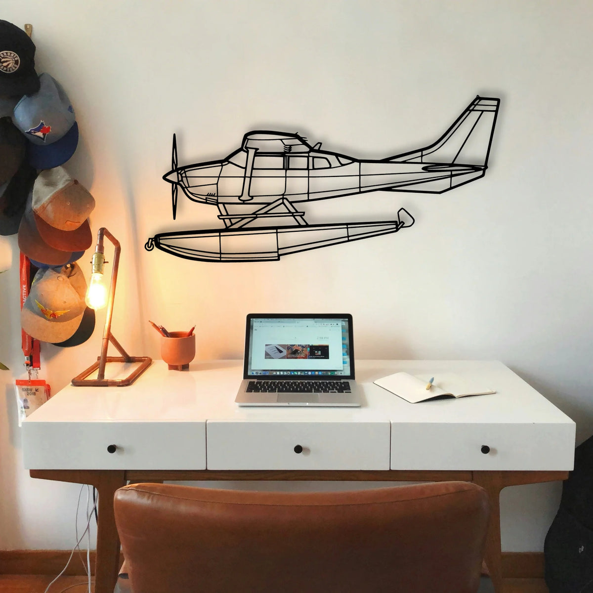 Aerostar 601P Classic Aircraft Silhouette Metal Wall Art - Tinvibe