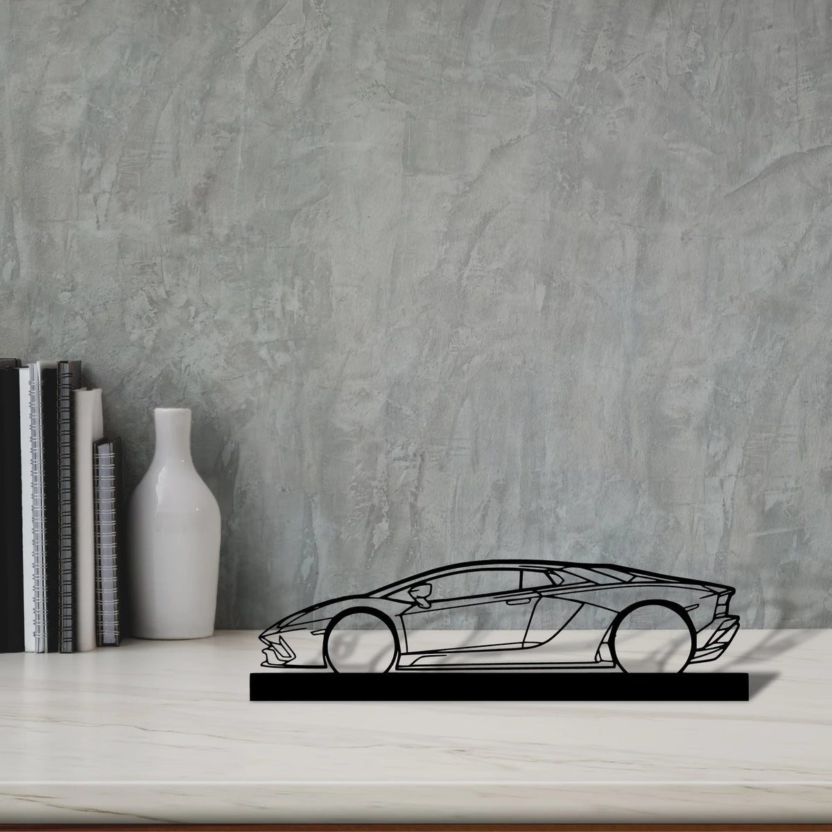aventador-s-2019 Silhouette Metal Art Stand - Tinvibe