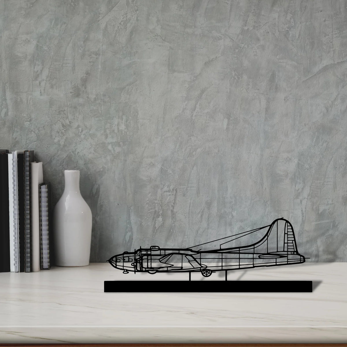 b-17 Silhouette Metal Art Stand - Tinvibe