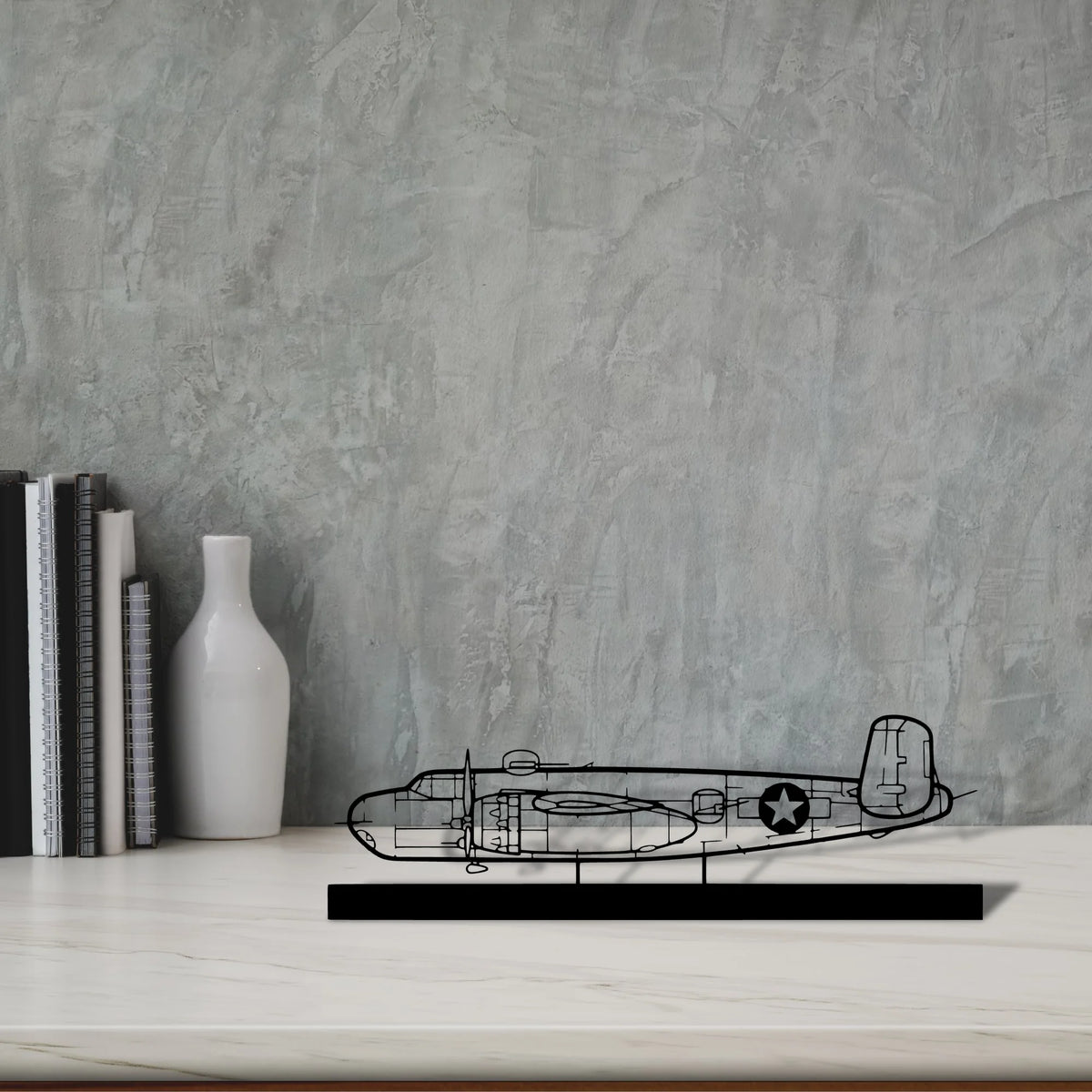 b-25h-2 Silhouette Metal Art Stand - Tinvibe