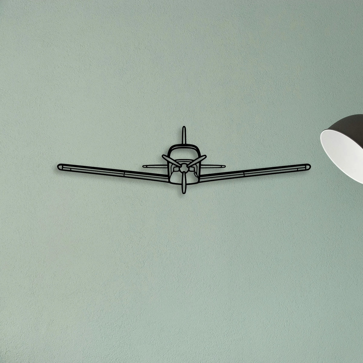Bellanca Champion 7ECA 2 Classic Aircraft Silhouette Metal Wall Art - Tinvibe