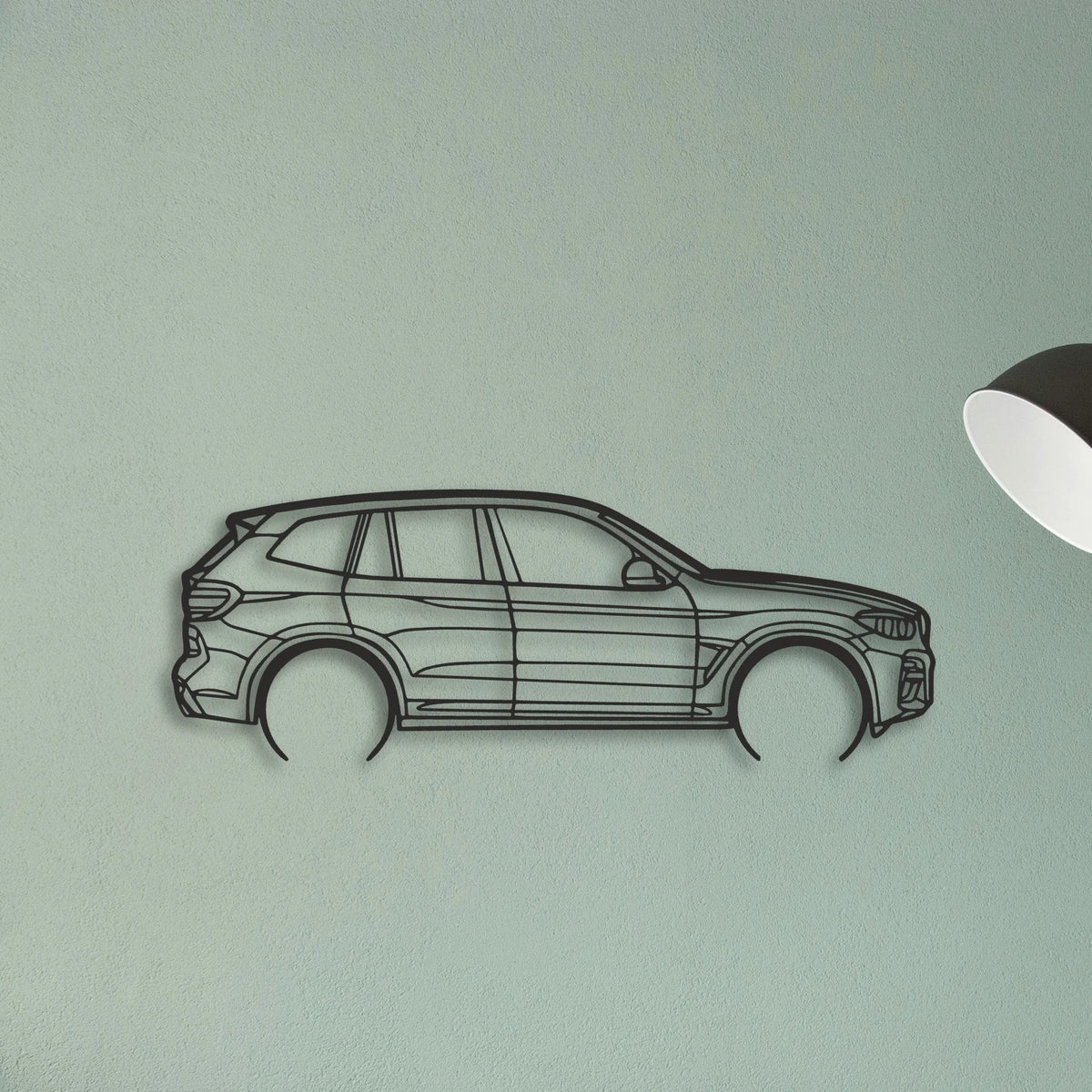 BMW X3 Classic Silhouette Metal Wall Art - Tinvibe