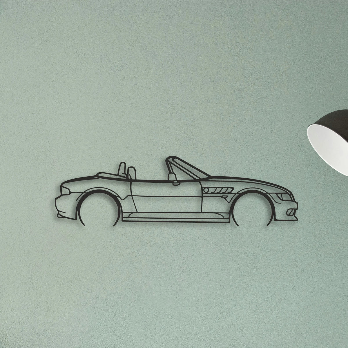 BMW Z3 Classic Silhouette Metal Wall Art - Tinvibe