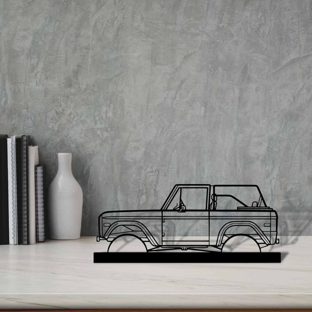 bronco-1971 Silhouette Metal Art Stand - Tinvibe