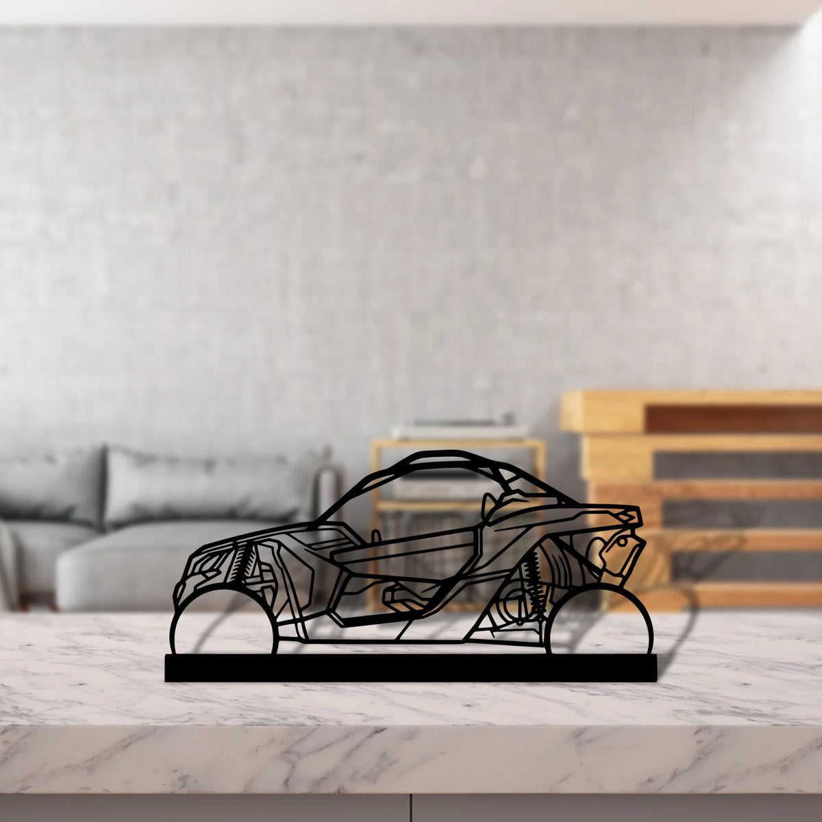 buggy-x3 Silhouette Metal Art Stand - Tinvibe