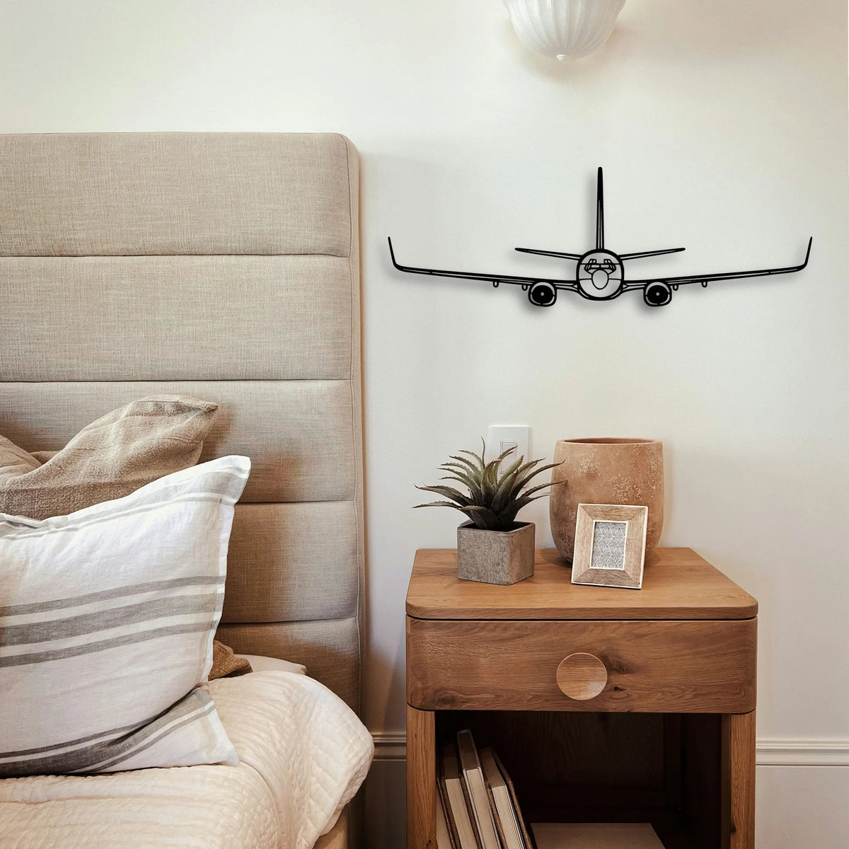 C 40A Clipper Classic Aircraft Silhouette Metal Wall Art - Tinvibe