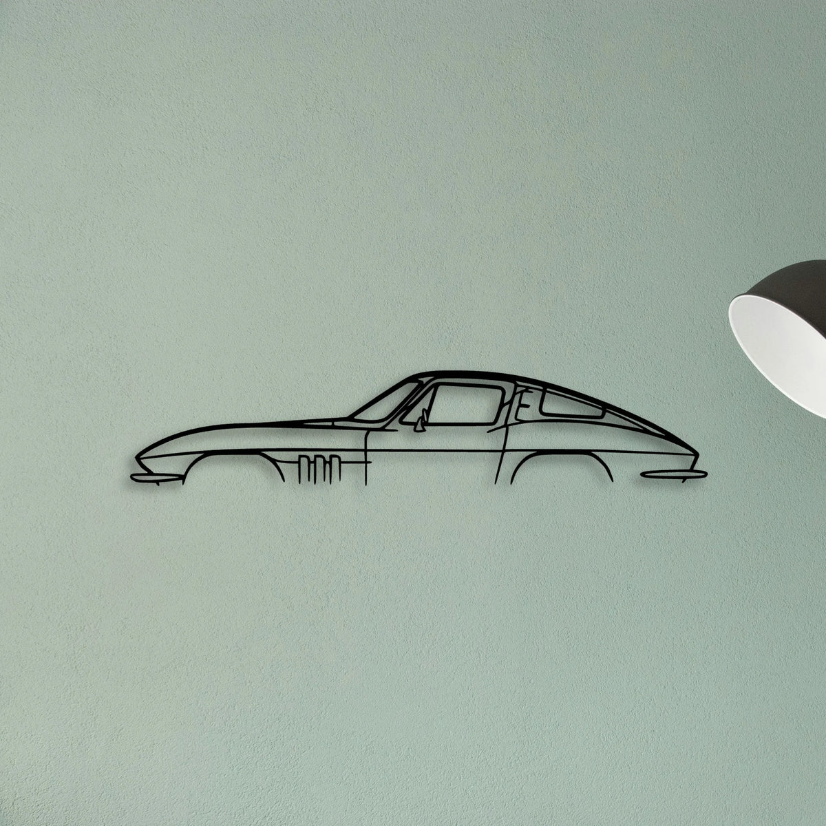 C2 Classic Silhouette Metal Wall Art - Tinvibe
