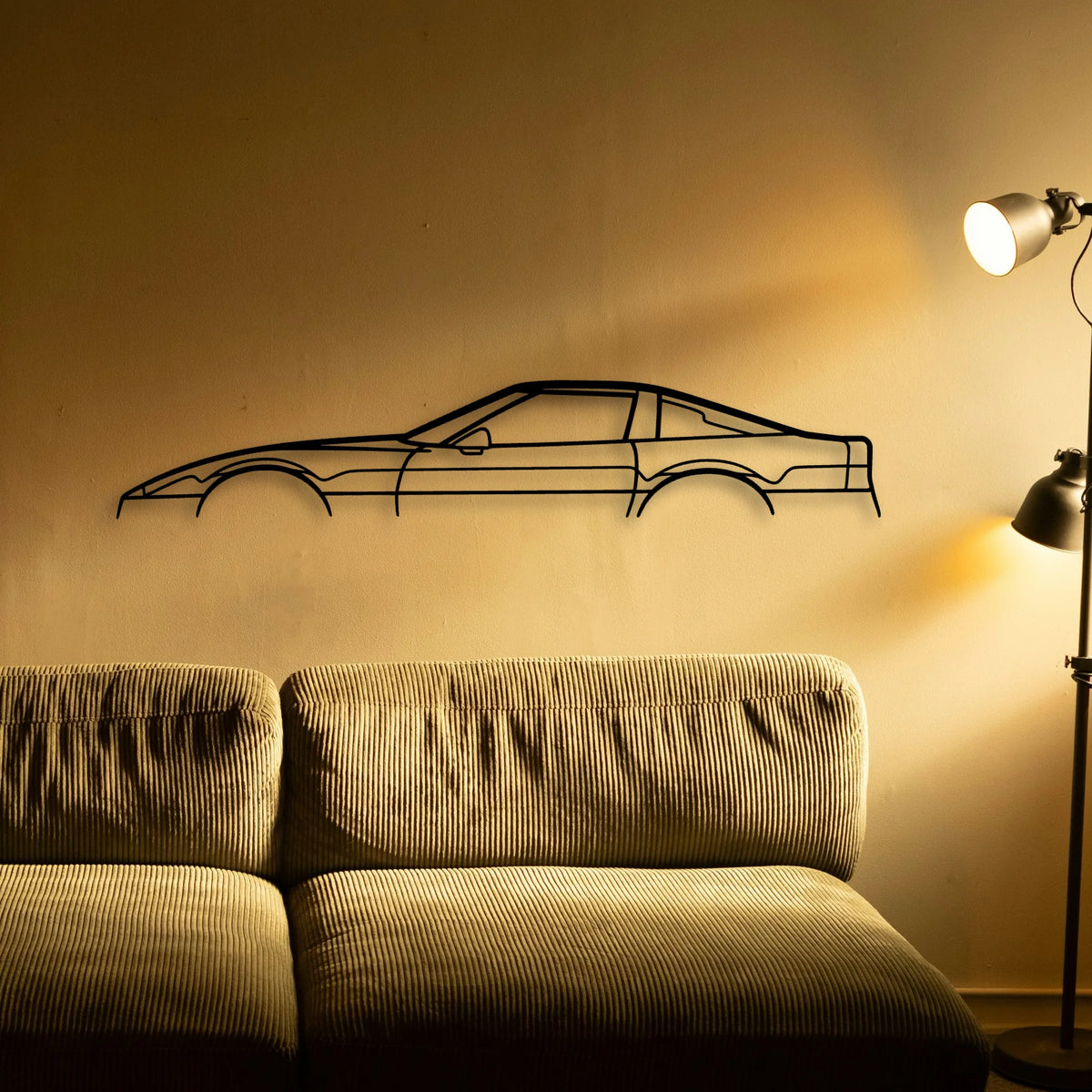 C4 2 Classic Silhouette Metal Wall Art - Tinvibe