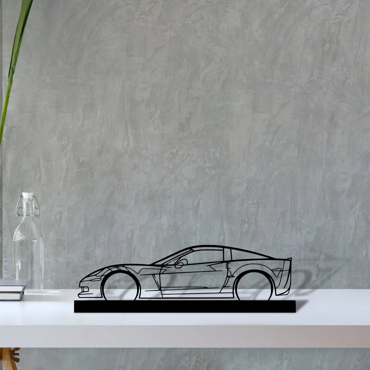 c6-z06 Silhouette Metal Art Stand - Tinvibe