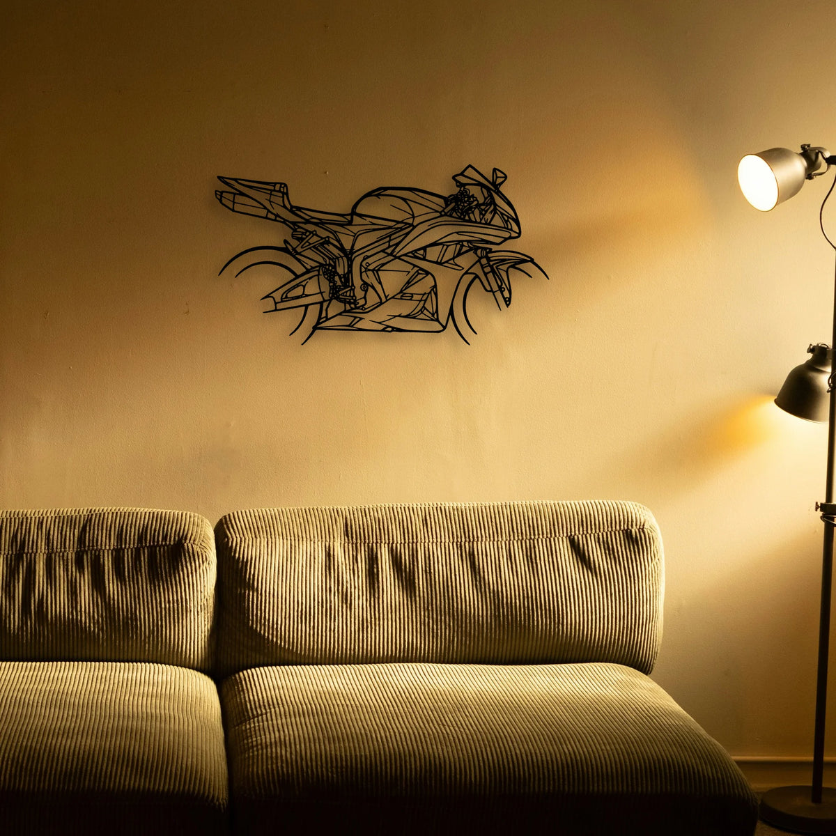 Cbr 600RR 2009 Classic Motorcycle Silhouette Metal Wall Art - Tinvibe