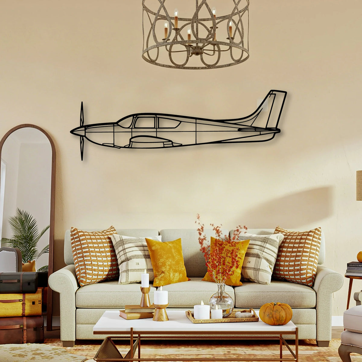 Citabria 2 Classic Aircraft Silhouette Metal Wall Art - Tinvibe