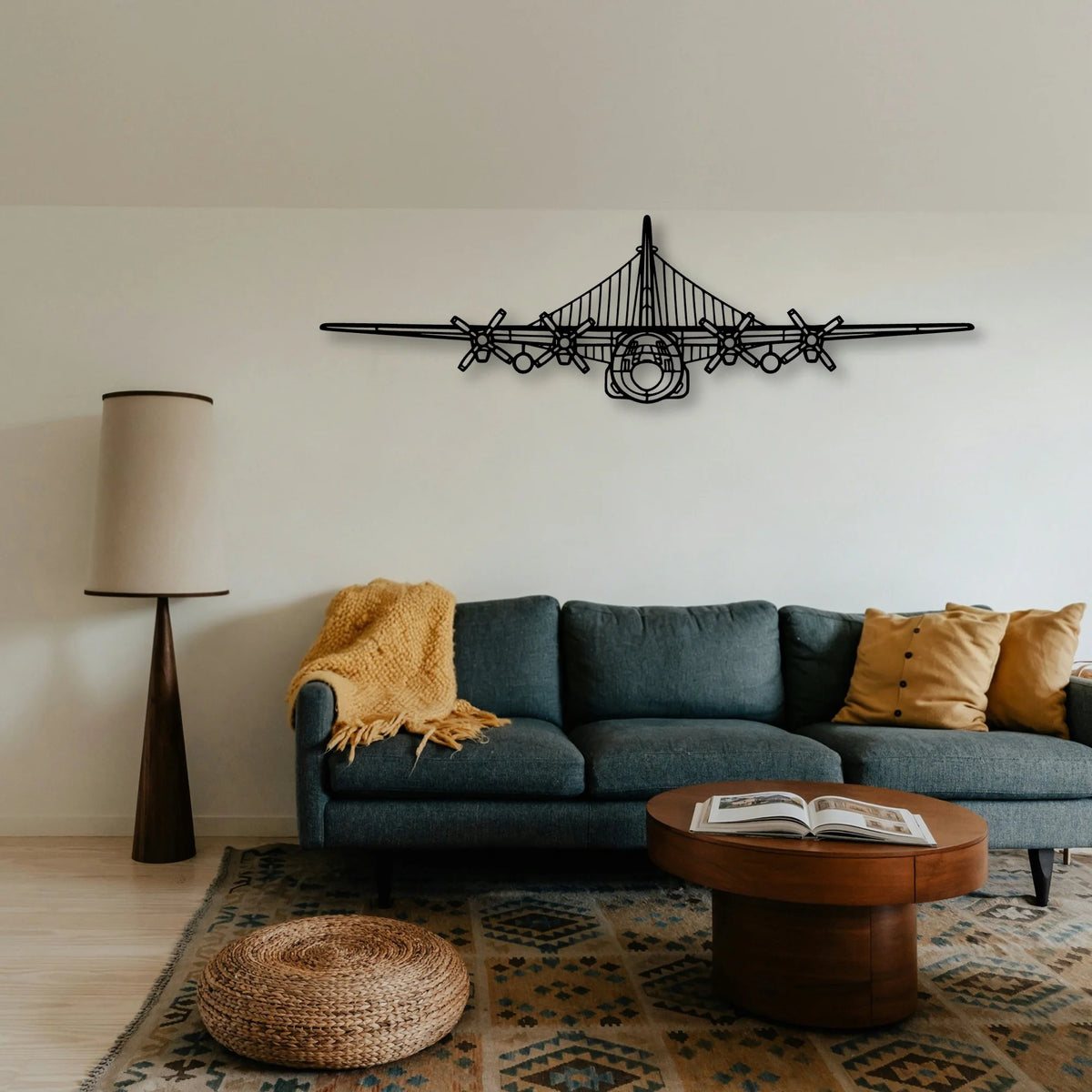 Citabria 3 Classic Aircraft Silhouette Metal Wall Art - Tinvibe