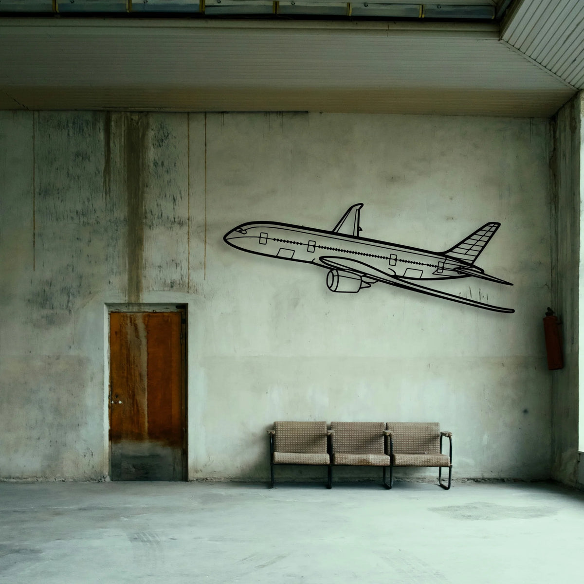 CJ3 4 Classic Aircraft Silhouette Metal Wall Art - Tinvibe