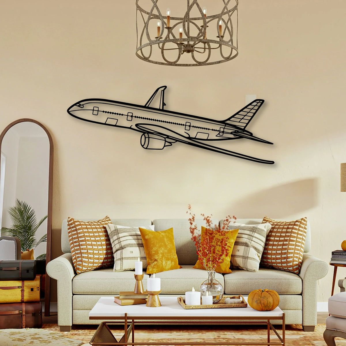 CJ3 4 Classic Aircraft Silhouette Metal Wall Art - Tinvibe
