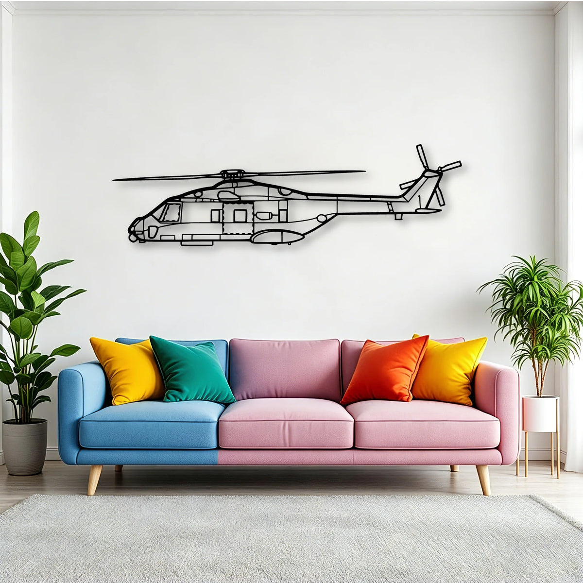 DA20 Classic Aircraft Silhouette Metal Wall Art - Tinvibe