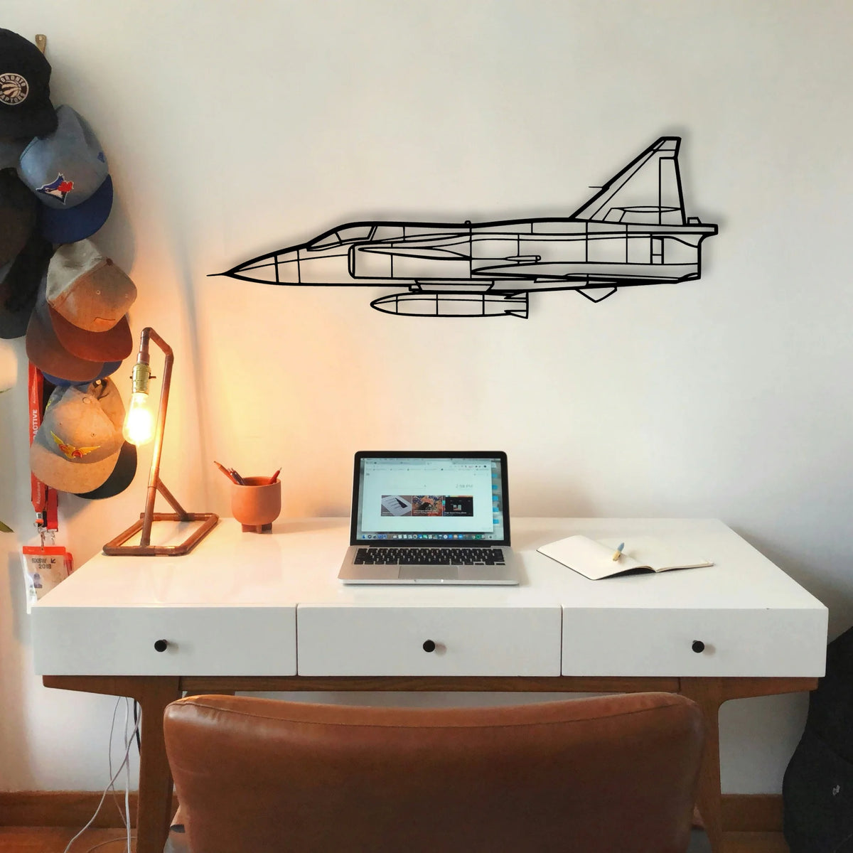 Dhc 2 Mk I Classic Aircraft Silhouette Metal Wall Art - Tinvibe