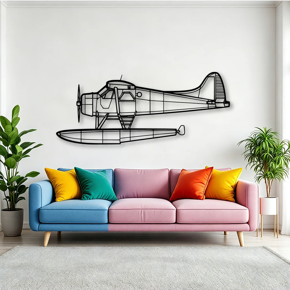 Douglas Md 11 Classic Aircraft Silhouette Metal Wall Art - Tinvibe
