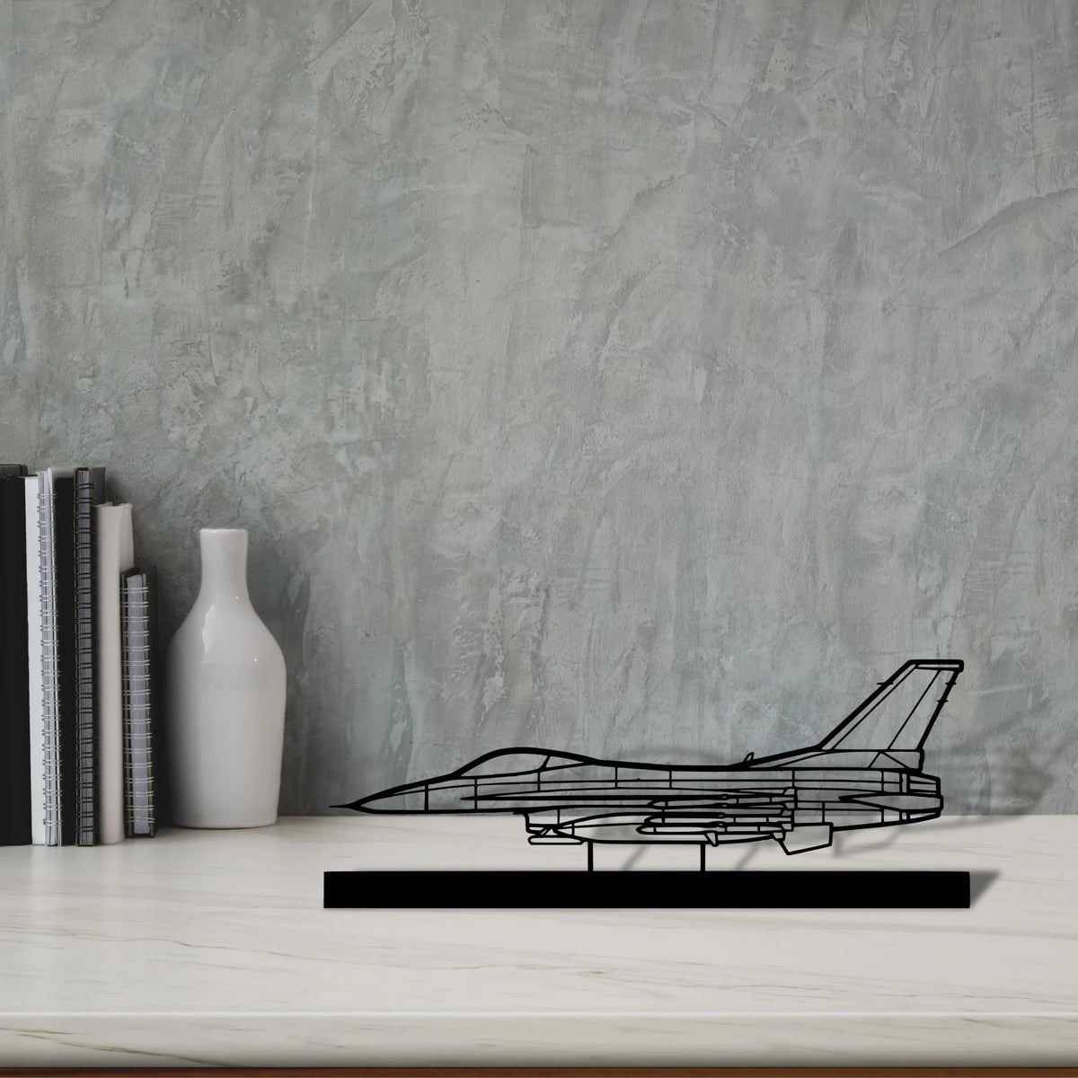f-16c-missiles-2 Silhouette Metal Art Stand - Tinvibe