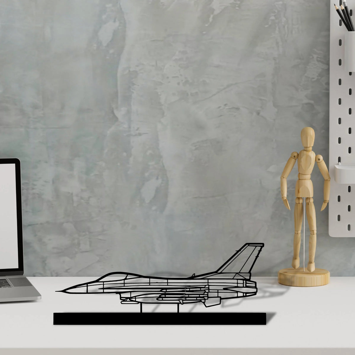 f-16c-missiles-2 Silhouette Metal Art Stand - Tinvibe