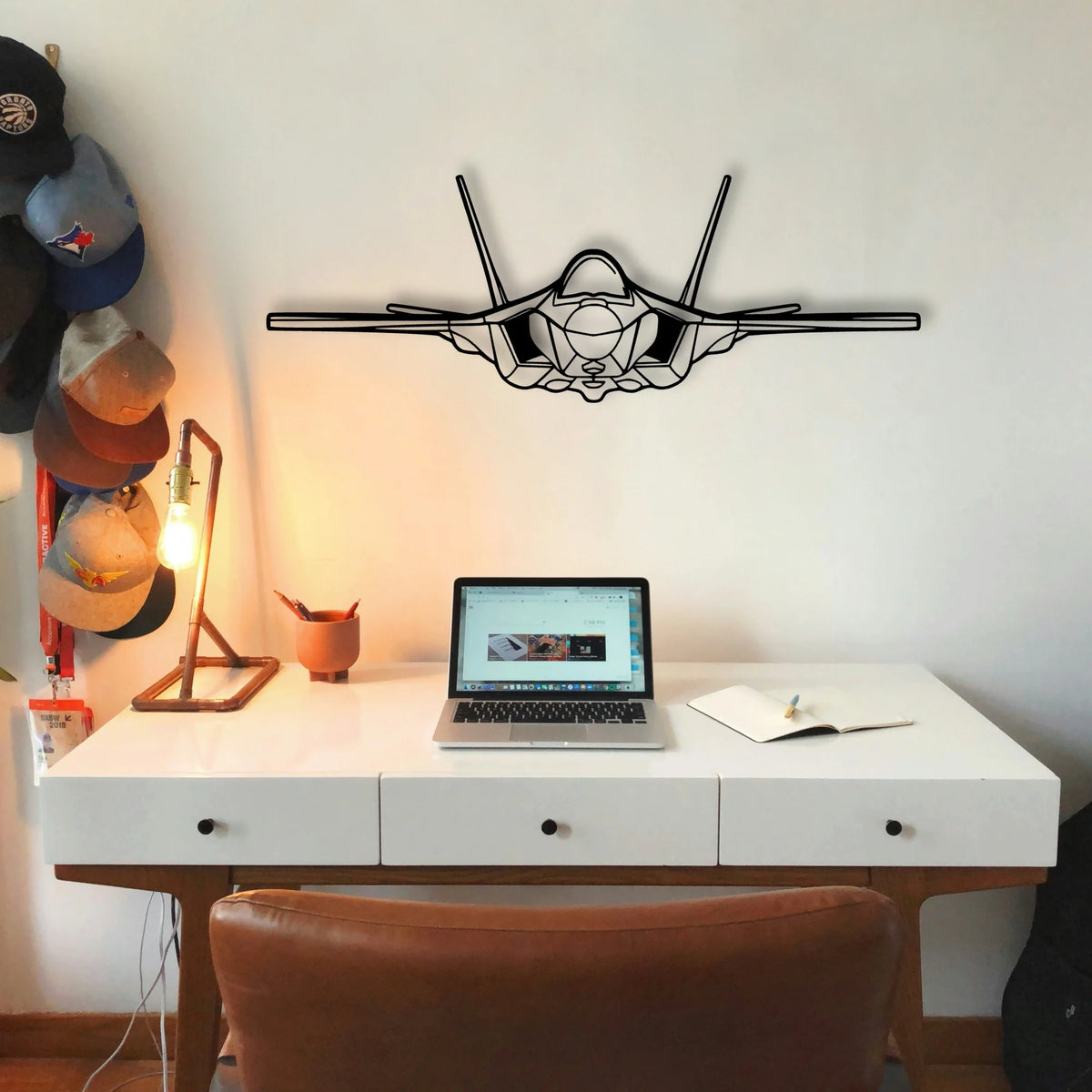 F 35A Lightning Ll 2 Classic Aircraft Silhouette Metal Wall Art - Tinvibe