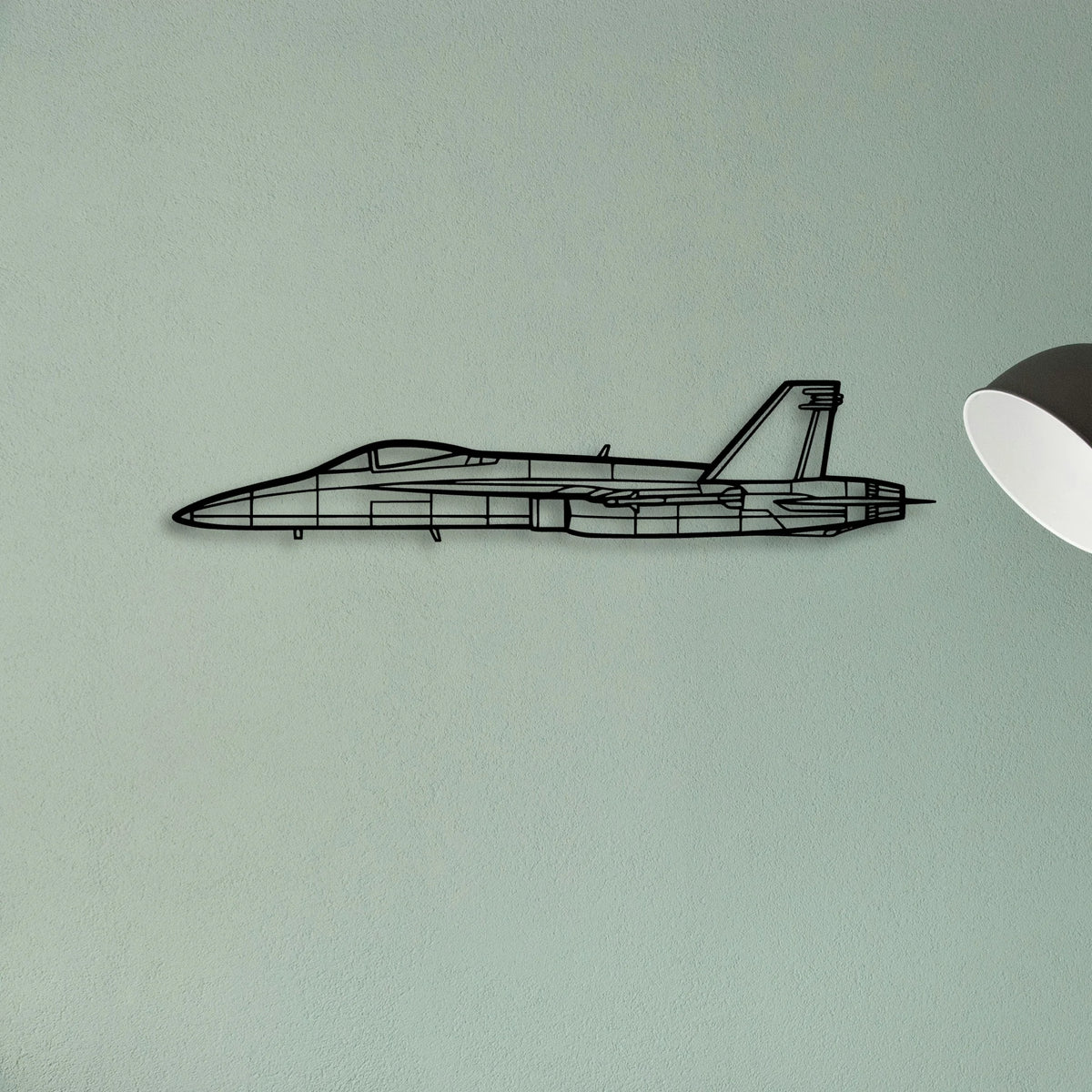 F A18 C Hornet Classic Aircraft Silhouette Metal Wall Art - Tinvibe