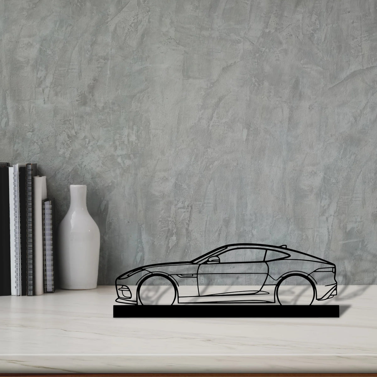 f-type-r Silhouette Metal Art Stand - Tinvibe