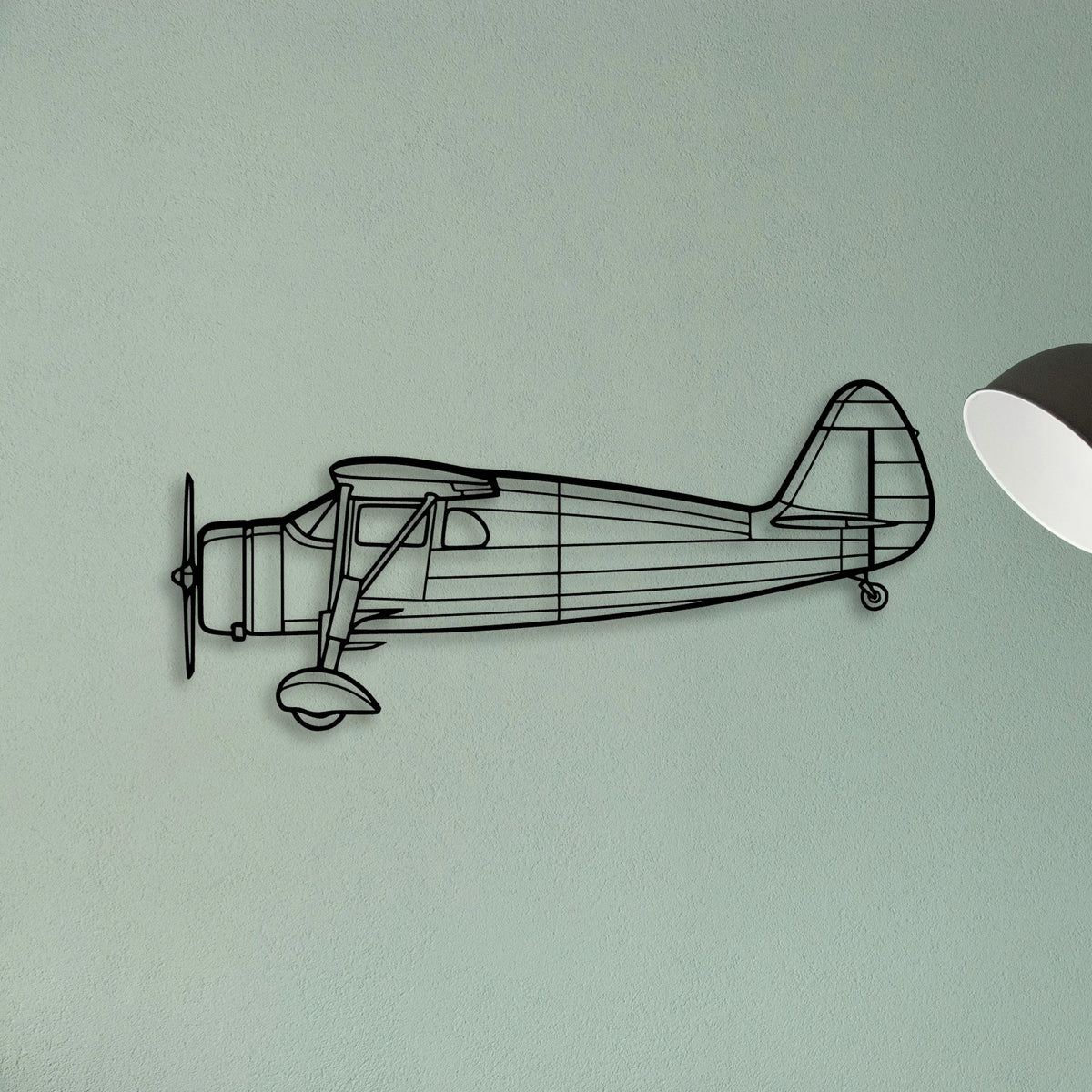 F24G 1937 Classic Aircraft Silhouette Metal Wall Art - Tinvibe