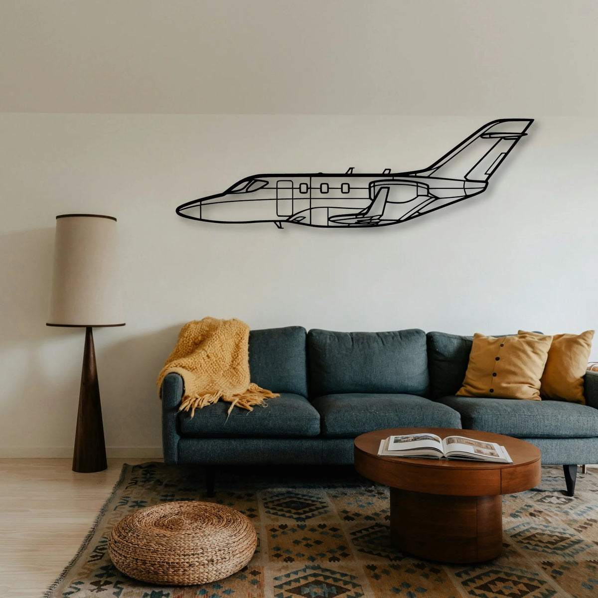 F35C Lightning Li Classic Aircraft Silhouette Metal Wall Art - Tinvibe