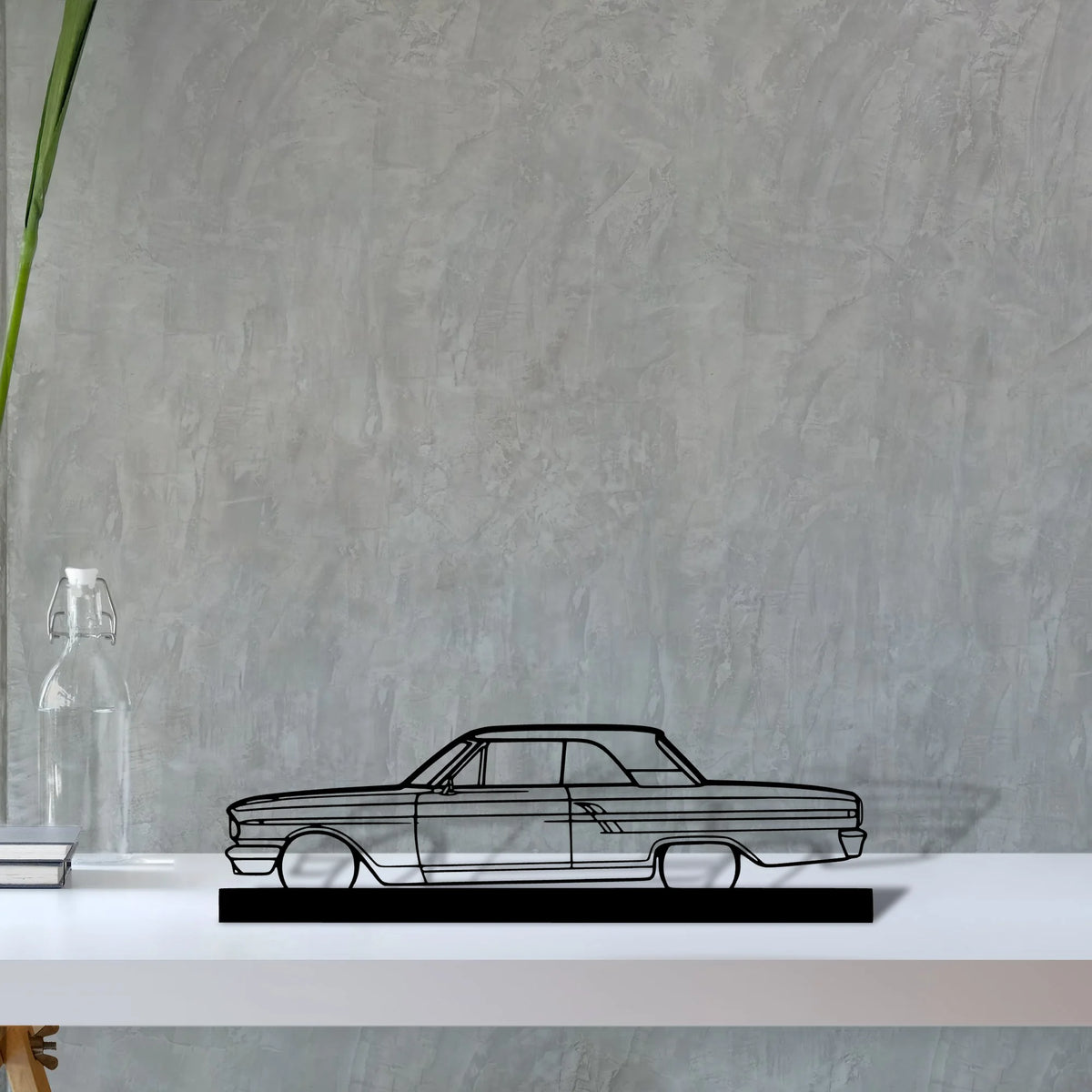 fairlane-coupe-1964 Silhouette Metal Art Stand - Tinvibe