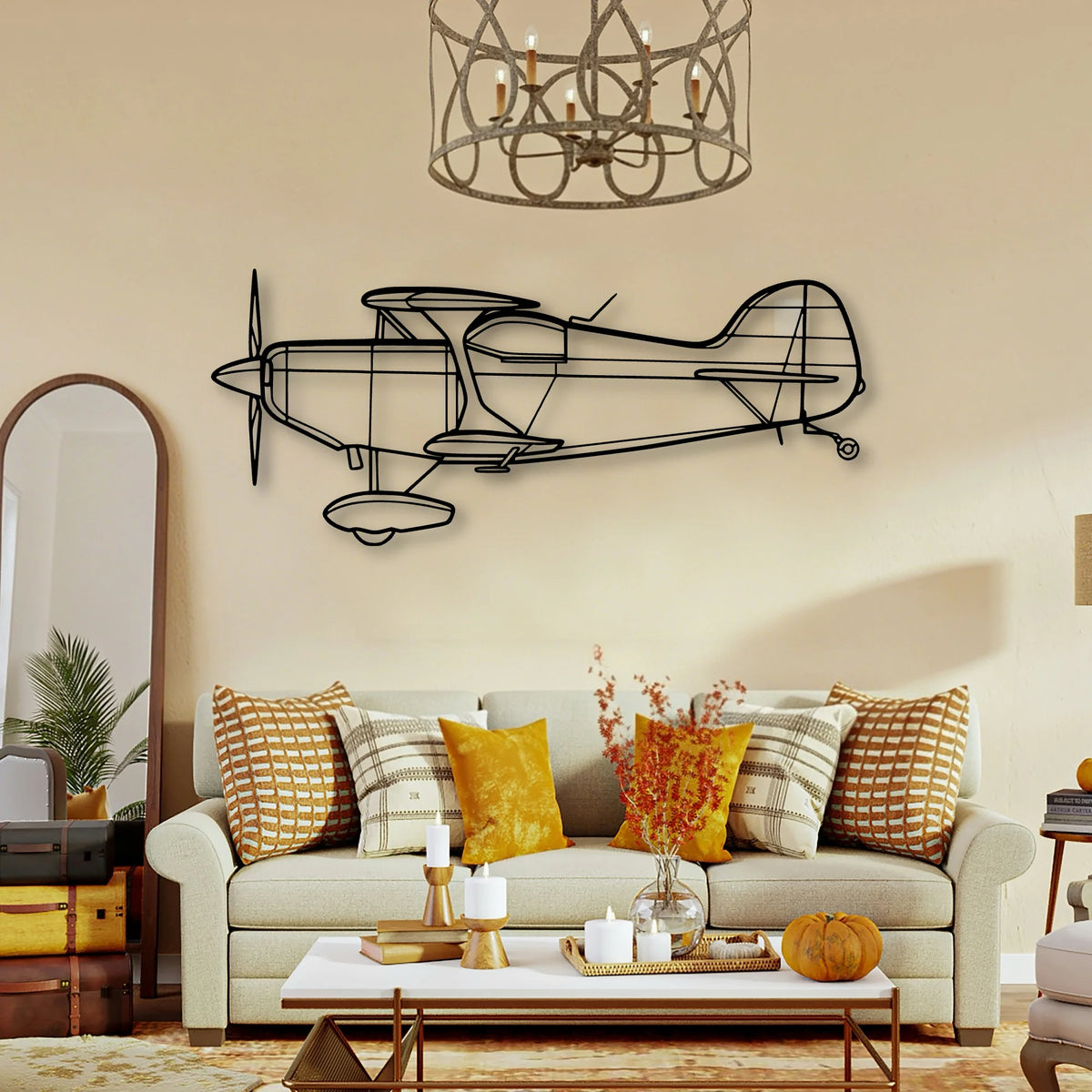 Falcon 900EX Classic Aircraft Silhouette Metal Wall Art - Tinvibe