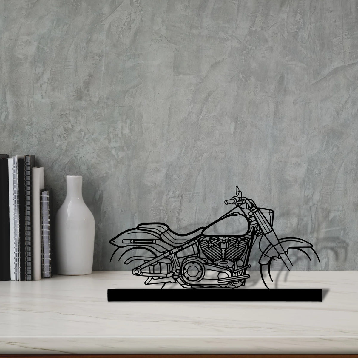 fat-boy Silhouette Metal Art Stand - Tinvibe
