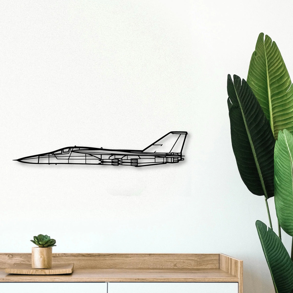 Fb 111F Aardvark Classic Aircraft Silhouette Metal Wall Art - Tinvibe