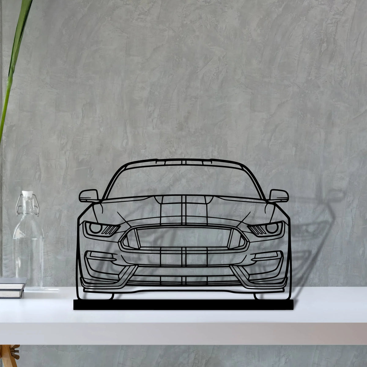 gt350 Silhouette Metal Art Stand - Tinvibe