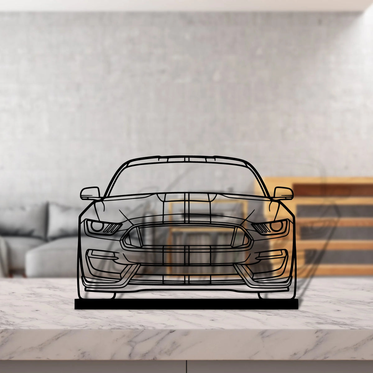 gt350 Silhouette Metal Art Stand - Tinvibe
