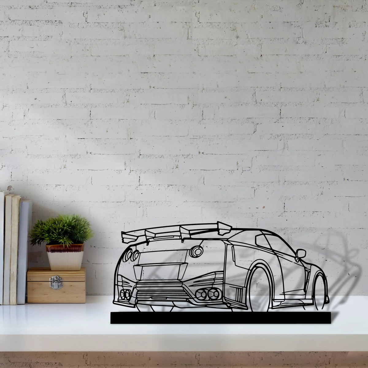 gtr-nismo Silhouette Metal Art Stand - Tinvibe