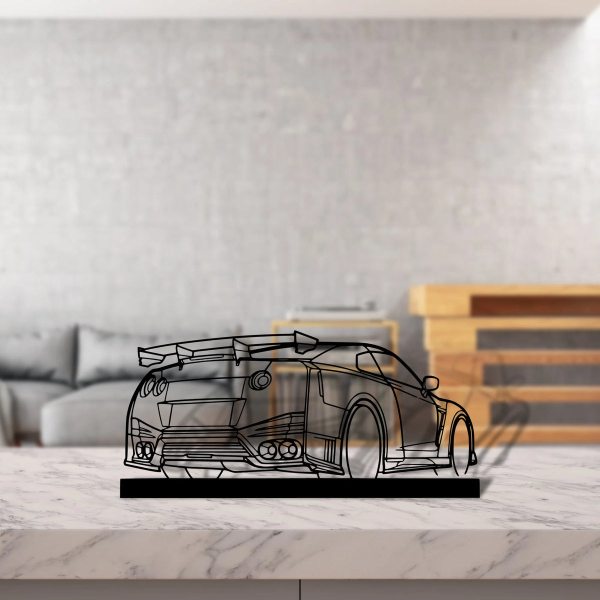 gtr-nismo Silhouette Metal Art Stand - Tinvibe