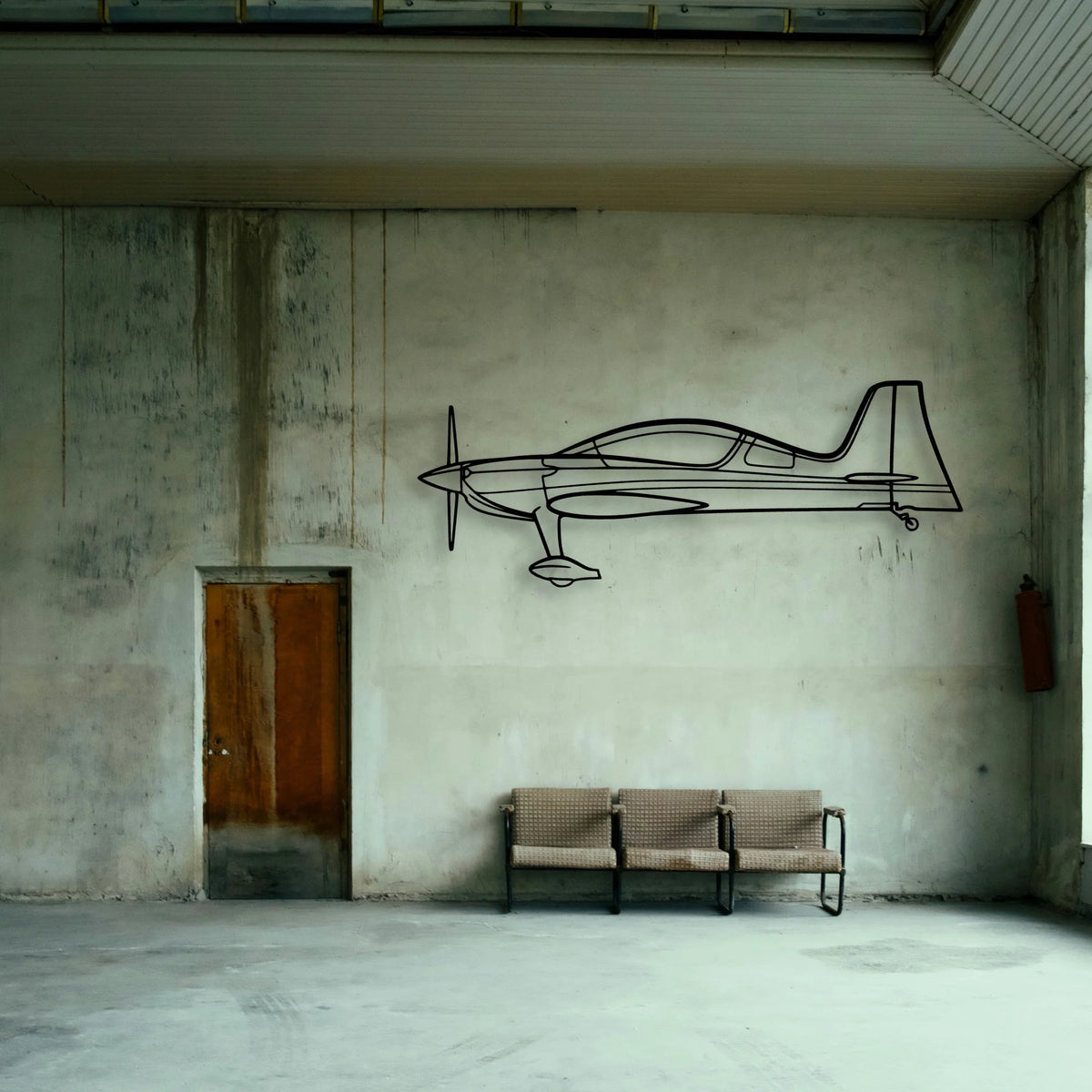 Harrier GR7 Classic Aircraft Silhouette Metal Wall Art - Tinvibe