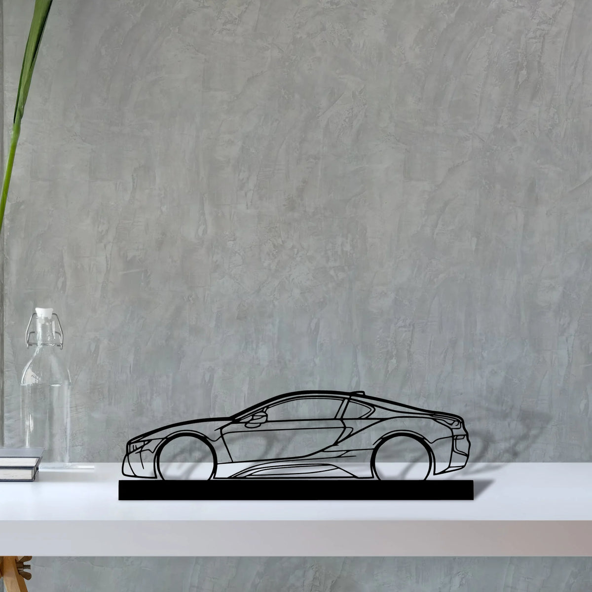 i8 Silhouette Metal Art Stand - Tinvibe