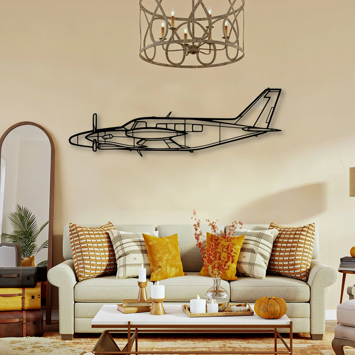 King Air C90 Gtx Classic Aircraft Silhouette Metal Wall Art - Tinvibe