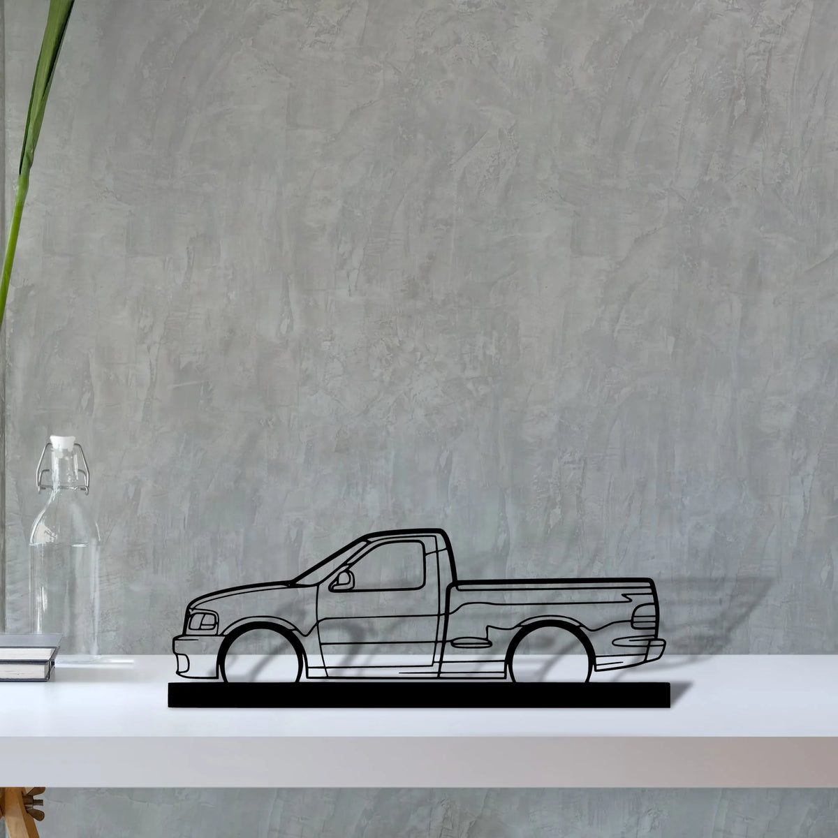lightning-sv-f150-2004 Silhouette Metal Art Stand - Tinvibe
