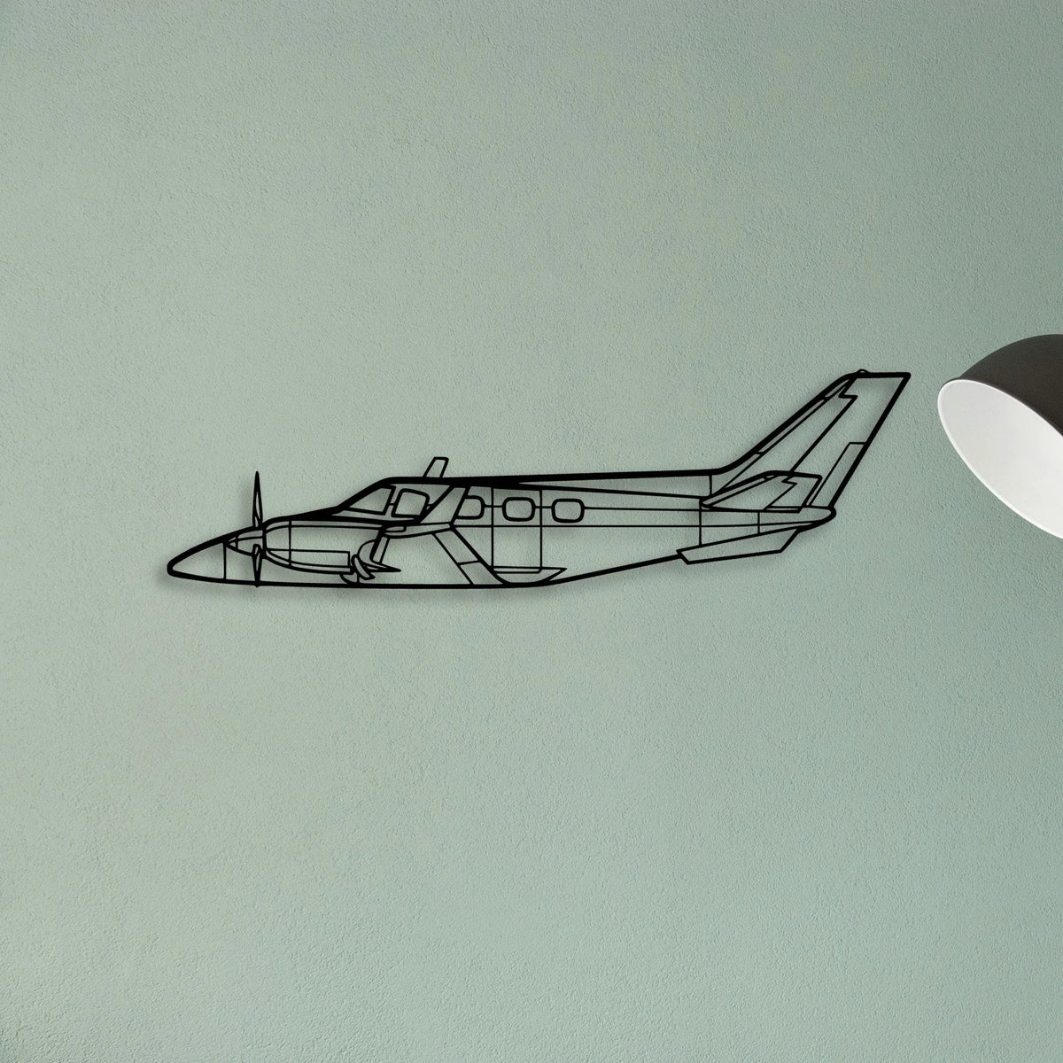 M20C Classic Aircraft Silhouette Metal Wall Art - Tinvibe