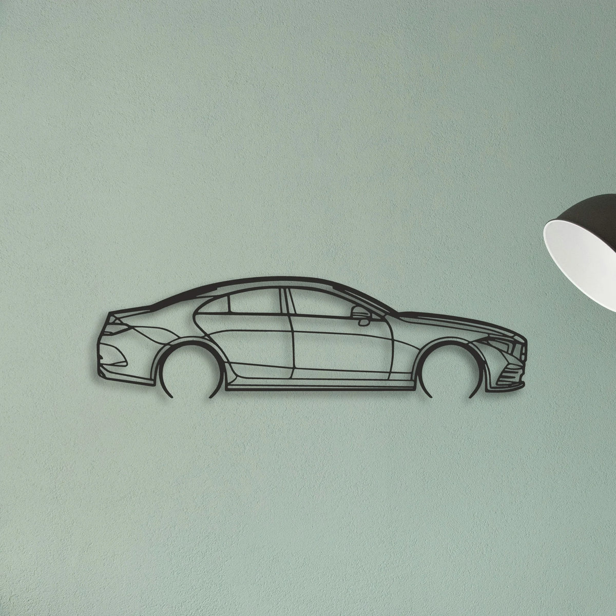 Mercedes CLS Classic Silhouette Metal Wall Art - Tinvibe