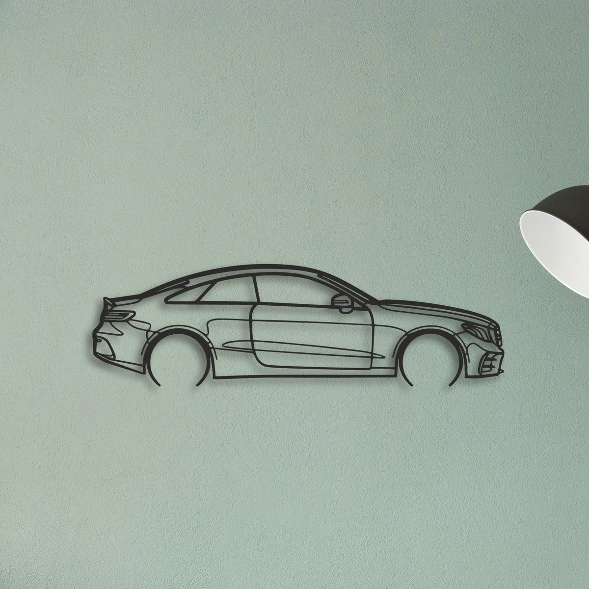 Mercedes E53 AMG Classic Silhouette Metal Wall Art - Tinvibe