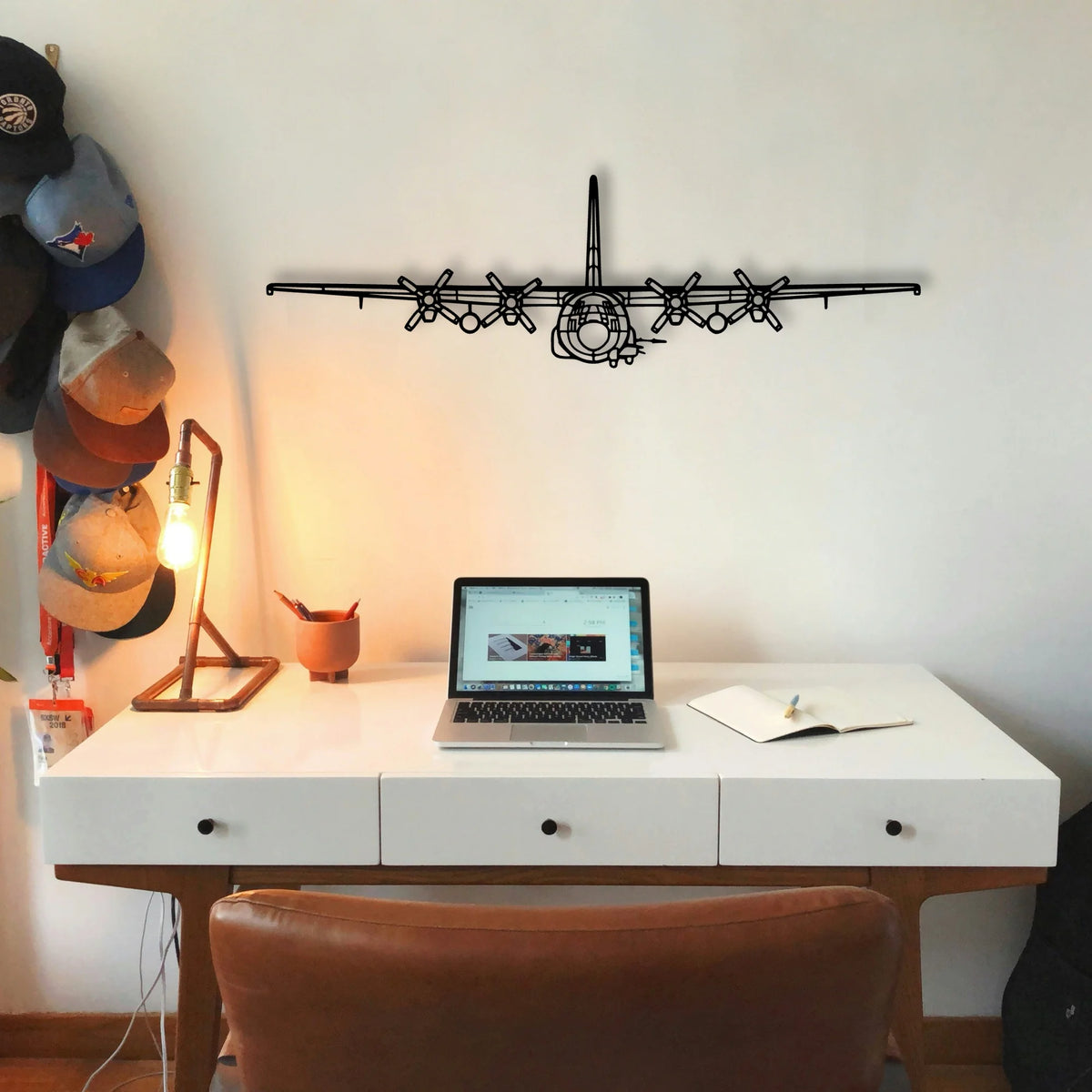 N3N 3 Classic Aircraft Silhouette Metal Wall Art - Tinvibe