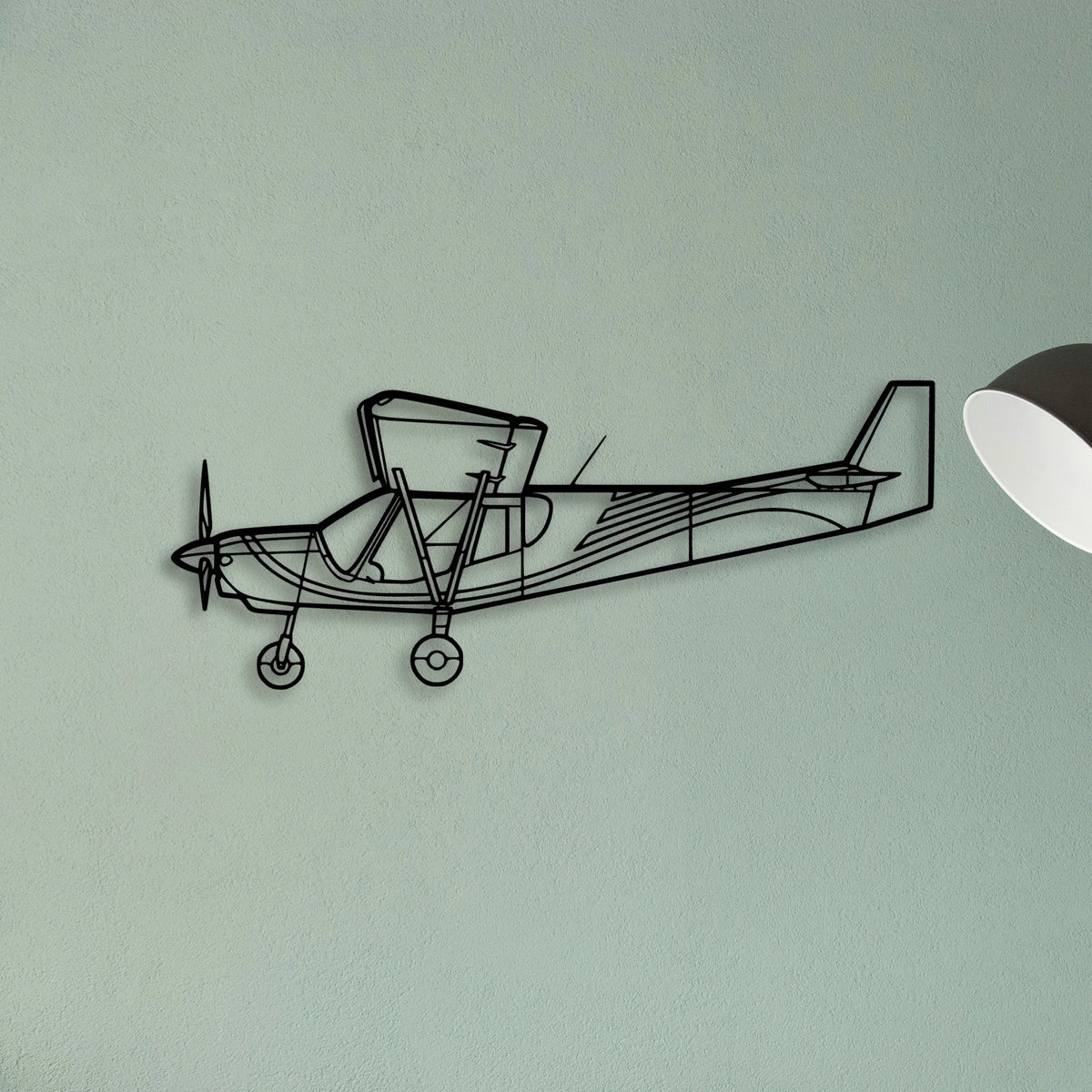 PA 24 Comanche Classic Aircraft Silhouette Metal Wall Art - Tinvibe