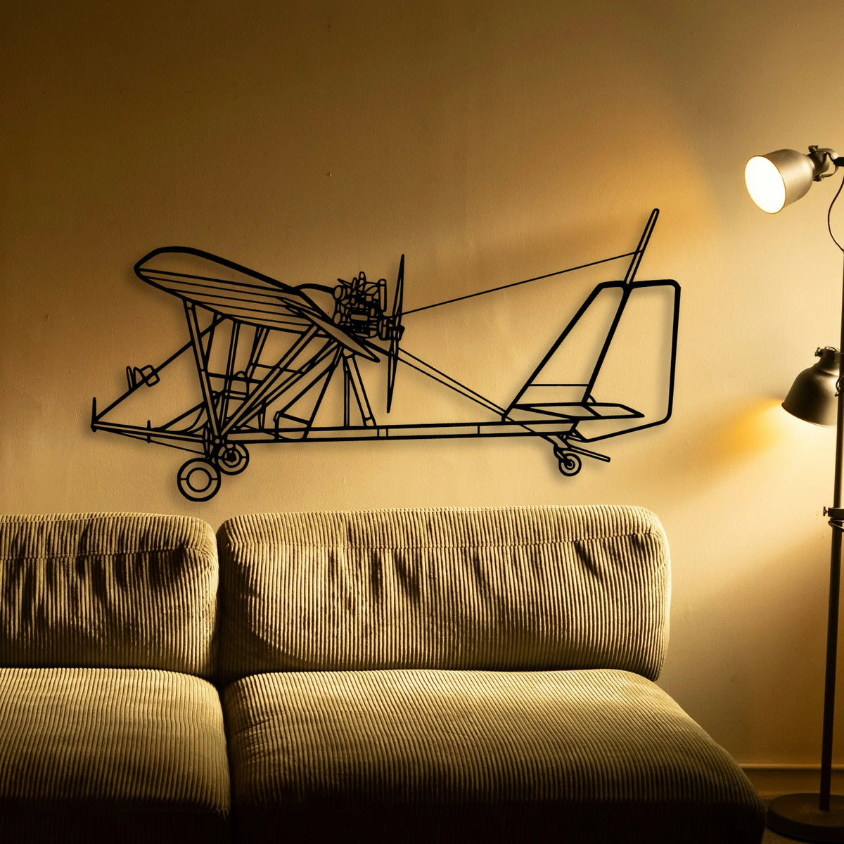 PA 28 180 Cherokee Archer Classic Aircraft Silhouette Metal Wall Art - Tinvibe