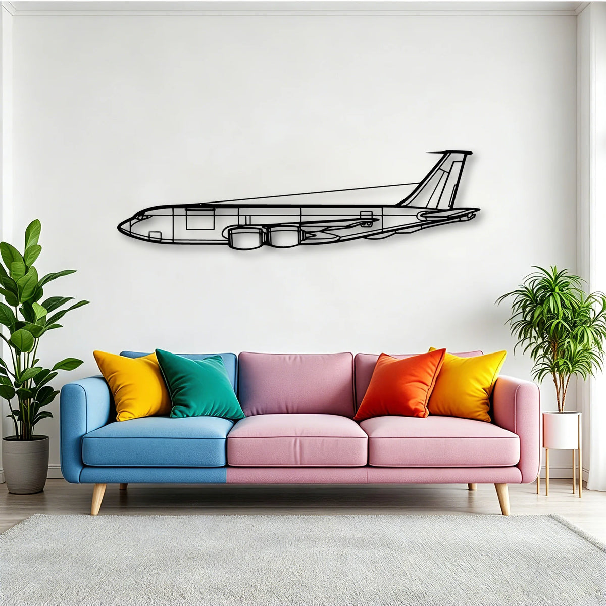 PA 32R 301T Classic Aircraft Silhouette Metal Wall Art - Tinvibe