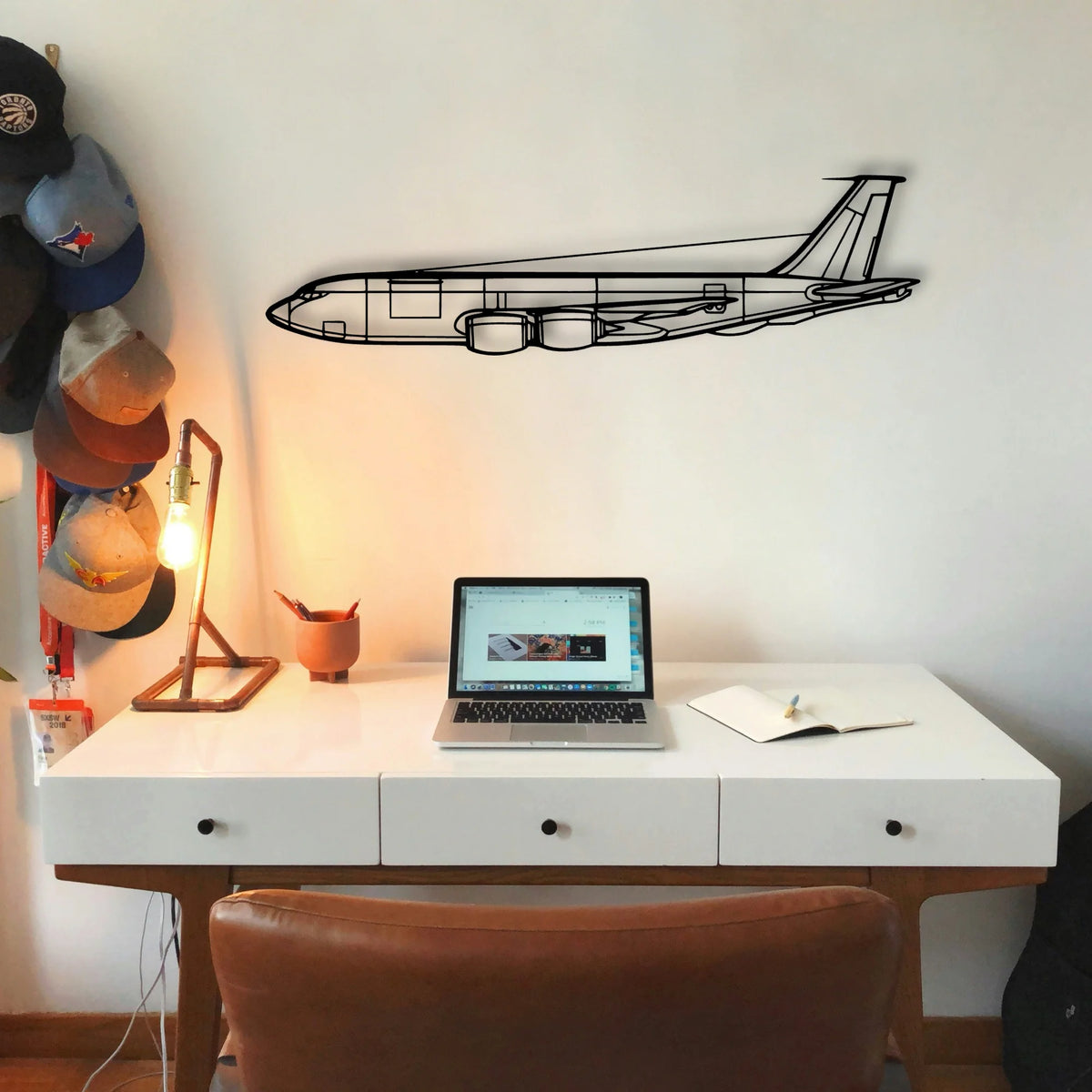 PA 32R 301T Classic Aircraft Silhouette Metal Wall Art - Tinvibe