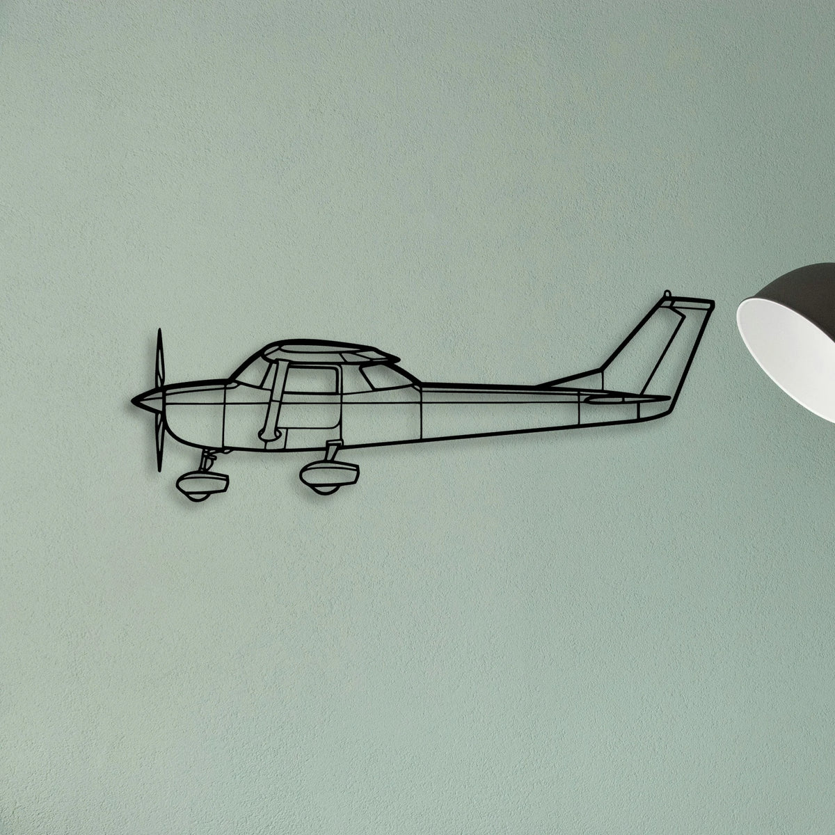 PA 34 200T Seneca Ii Classic Aircraft Silhouette Metal Wall Art - Tinvibe